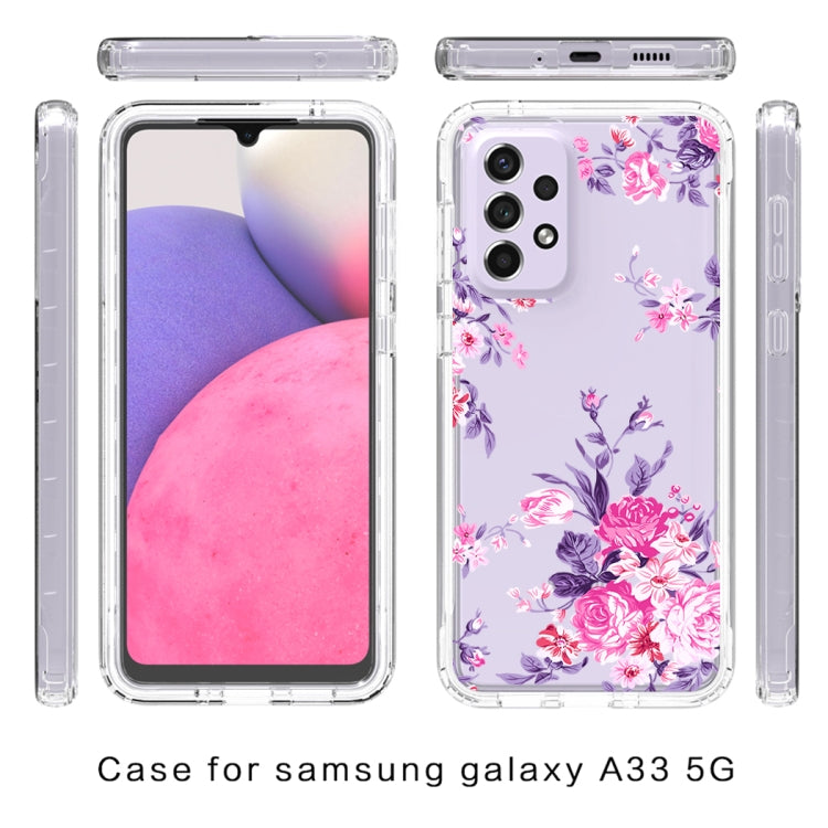 For Samsung Galaxy A33 Transparent Painted Phone Case