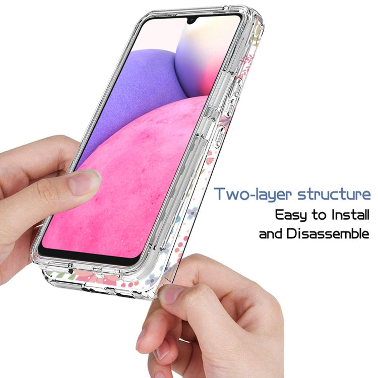 For Samsung Galaxy A33 Transparent Painted Phone Case