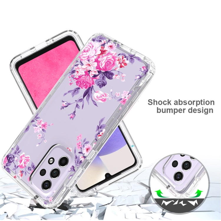 For Samsung Galaxy A33 Transparent Painted Phone Case