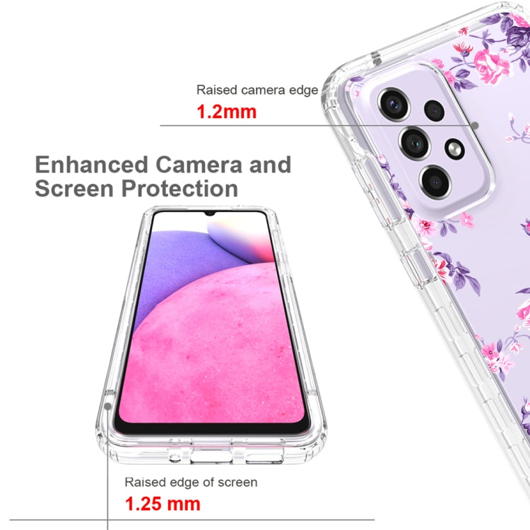 For Samsung Galaxy A33 Transparent Painted Phone Case