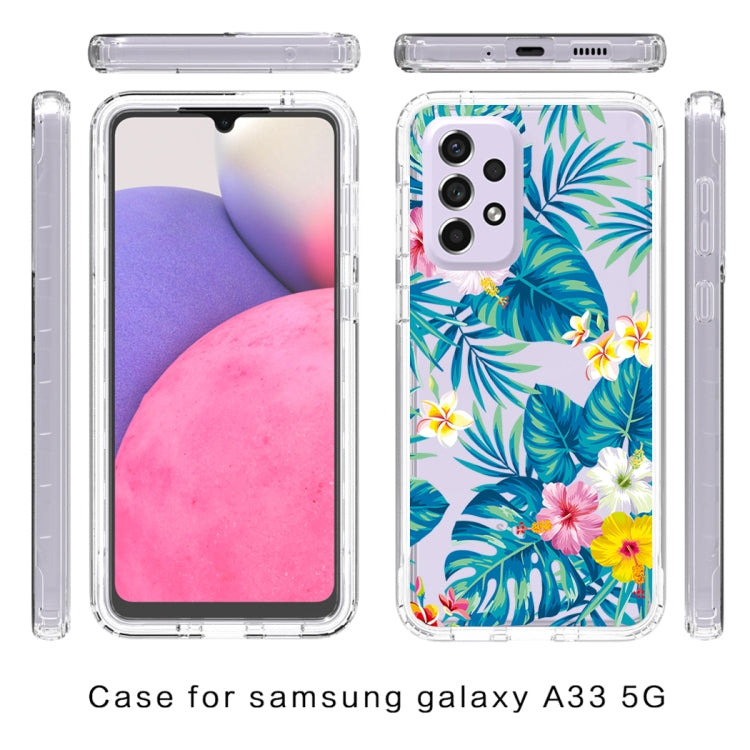 For Samsung Galaxy A33 Transparent Painted Phone Case