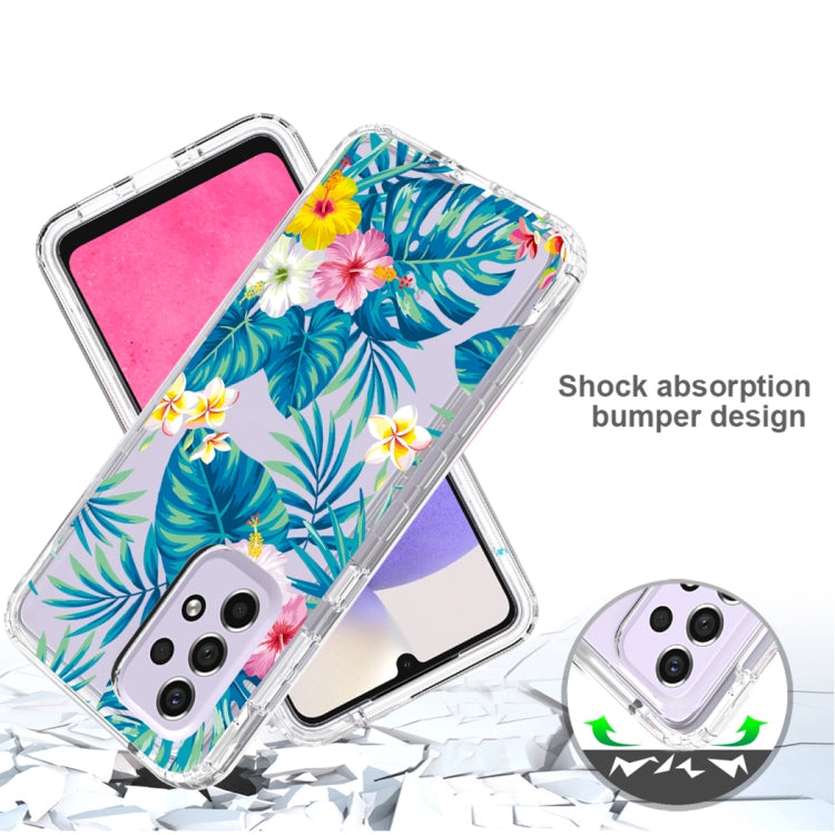 For Samsung Galaxy A33 Transparent Painted Phone Case