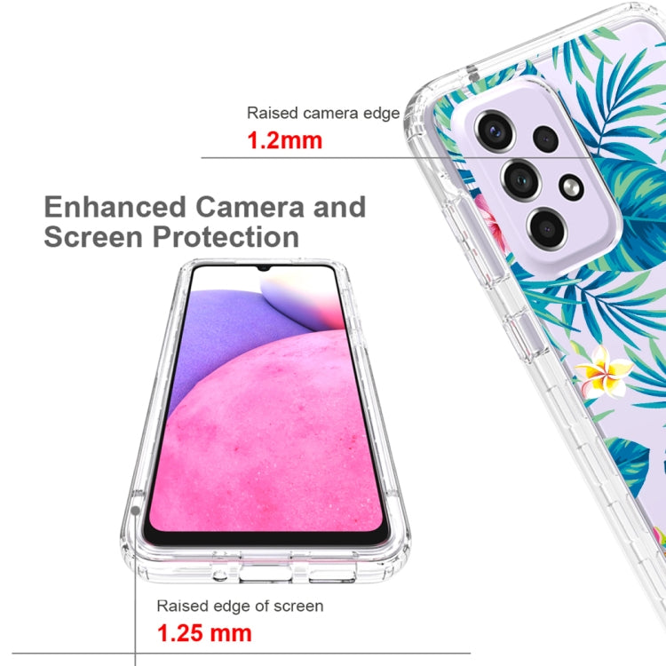 For Samsung Galaxy A33 Transparent Painted Phone Case