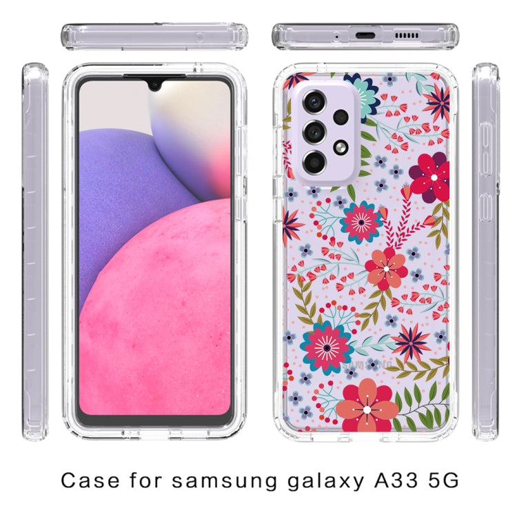 For Samsung Galaxy A33 Transparent Painted Phone Case