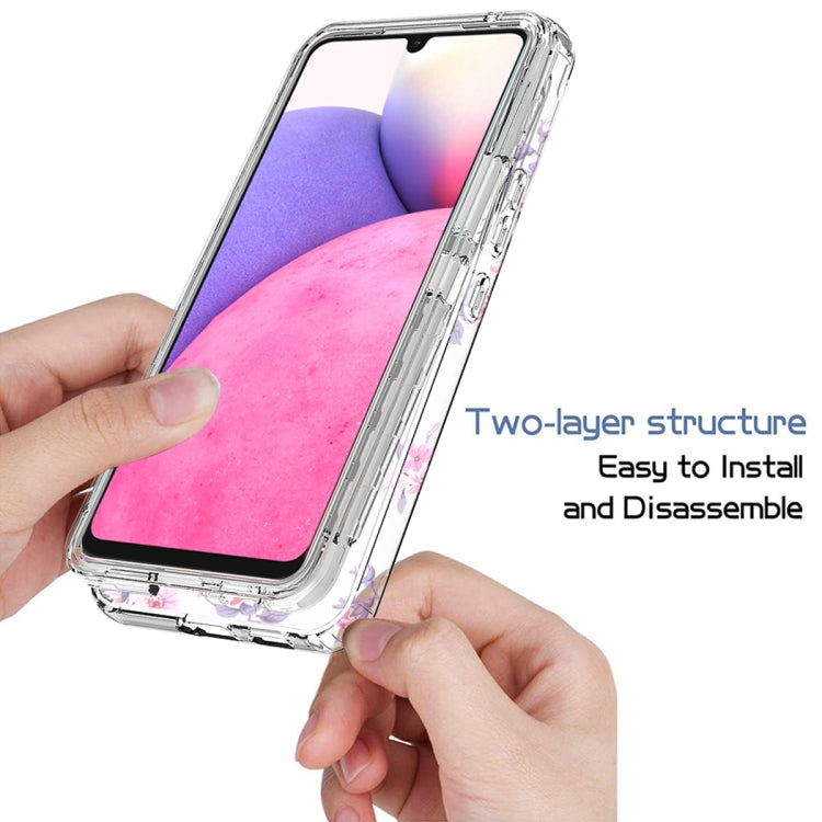 For Samsung Galaxy A33 Transparent Painted Phone Case
