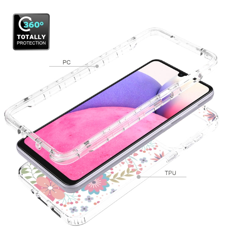 For Samsung Galaxy A33 Transparent Painted Phone Case