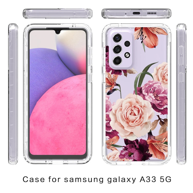 For Samsung Galaxy A33 Transparent Painted Phone Case