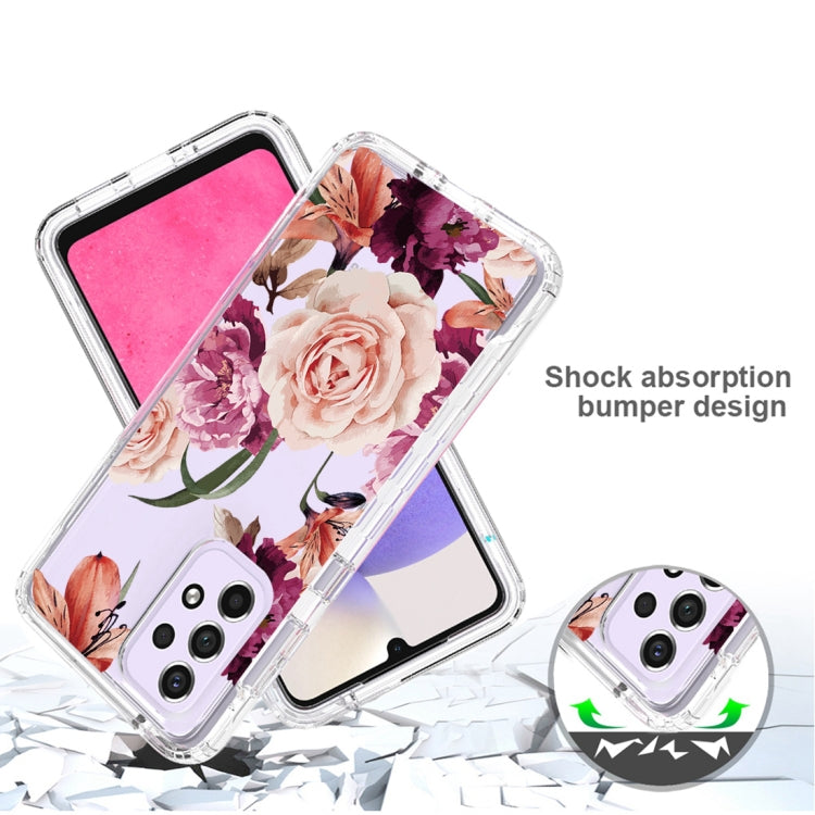 For Samsung Galaxy A33 Transparent Painted Phone Case