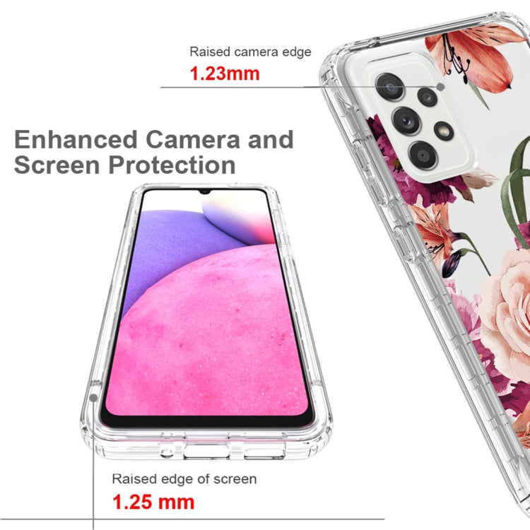 For Samsung Galaxy A33 Transparent Painted Phone Case