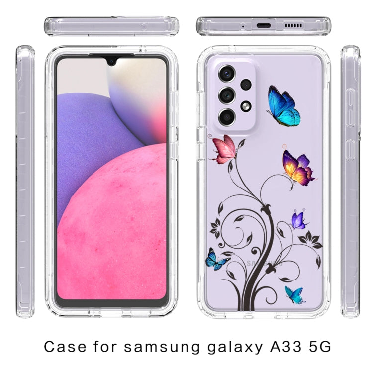 For Samsung Galaxy A33 Transparent Painted Phone Case