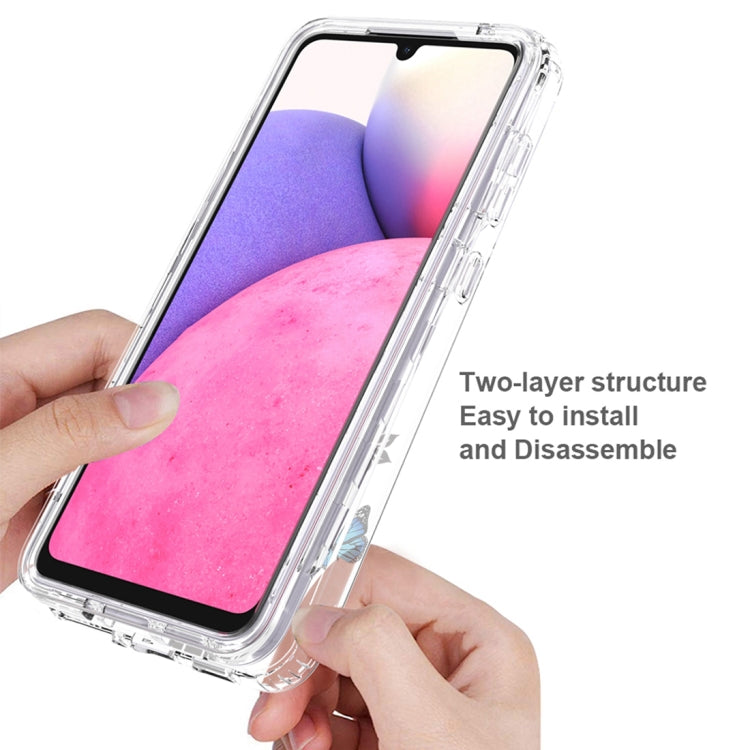 For Samsung Galaxy A33 Transparent Painted Phone Case