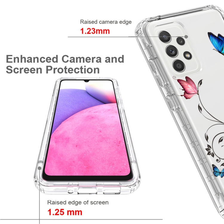 For Samsung Galaxy A33 Transparent Painted Phone Case