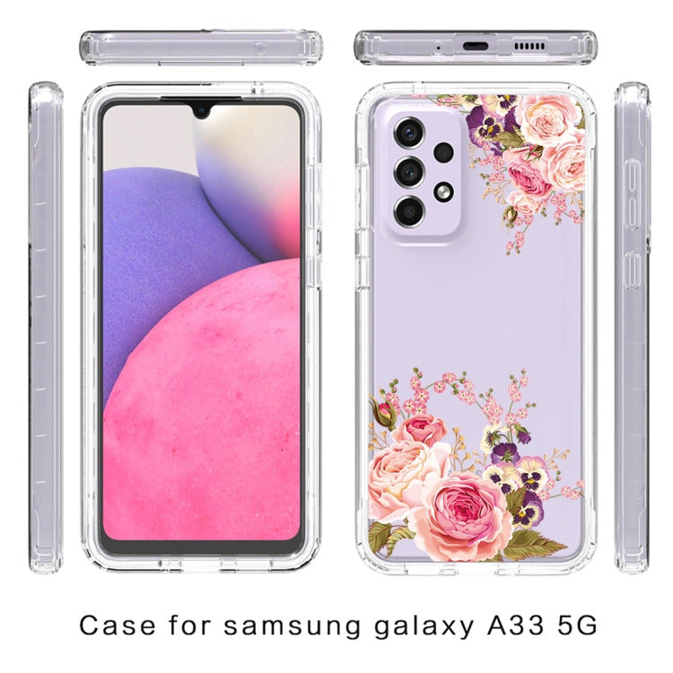 For Samsung Galaxy A33 Transparent Painted Phone Case