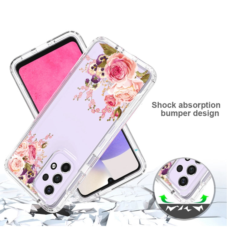 For Samsung Galaxy A33 Transparent Painted Phone Case