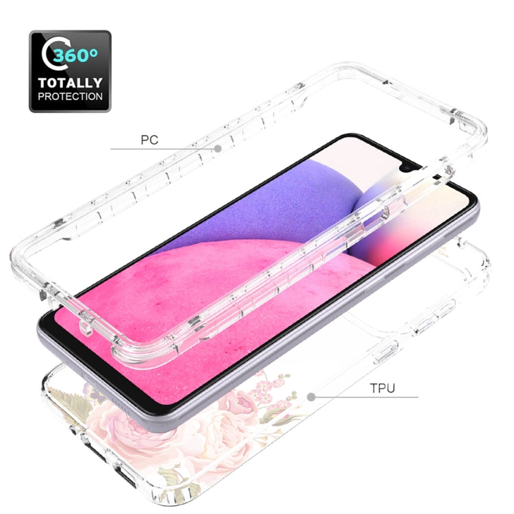 For Samsung Galaxy A33 Transparent Painted Phone Case
