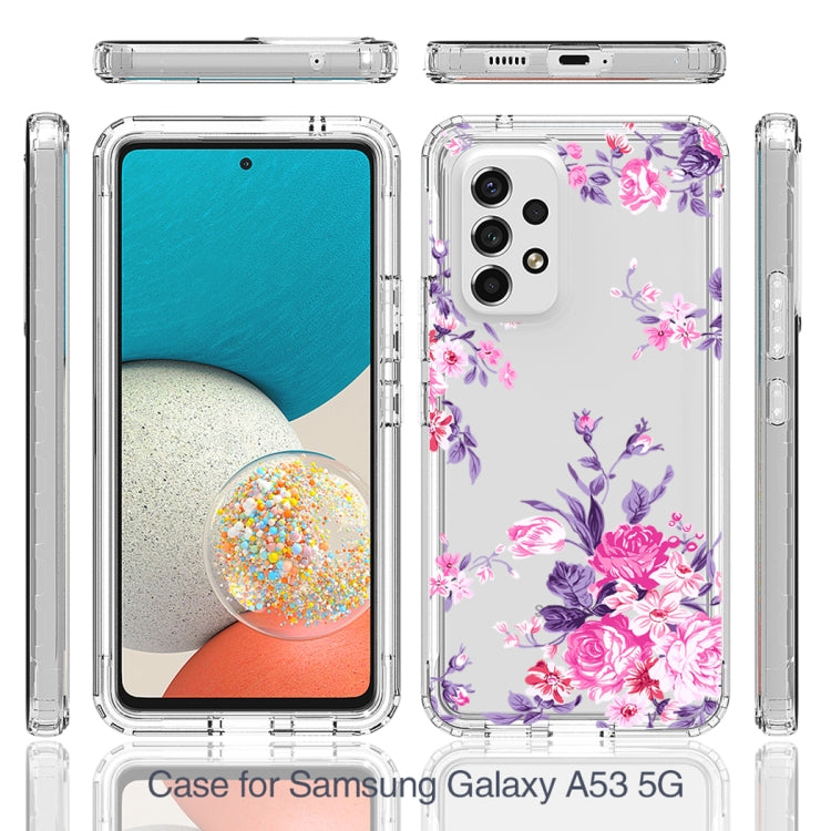 For Samsung Galaxy A53 Transparent Painted Phone Case