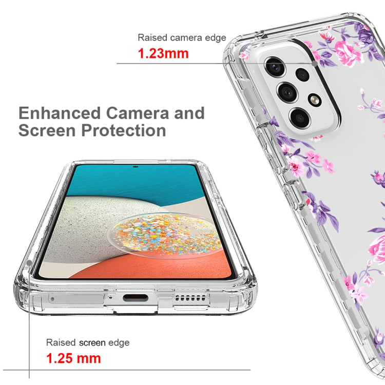 For Samsung Galaxy A53 Transparent Painted Phone Case