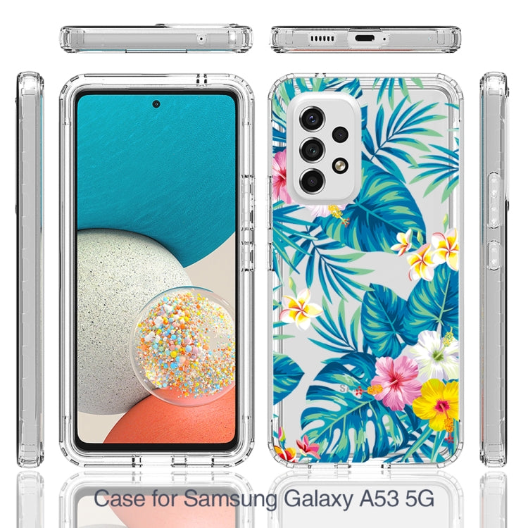 For Samsung Galaxy A53 Transparent Painted Phone Case