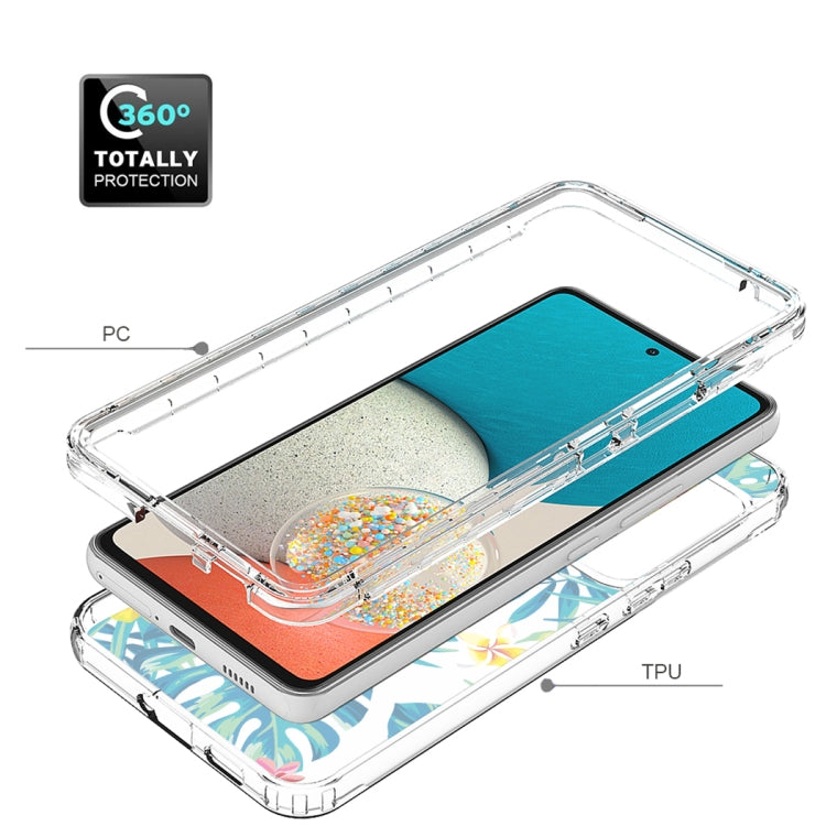 For Samsung Galaxy A53 Transparent Painted Phone Case