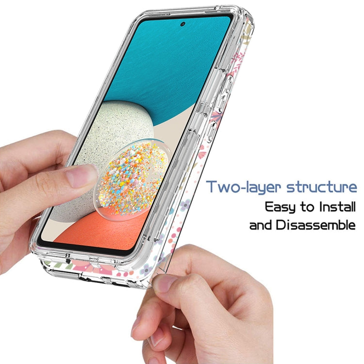 For Samsung Galaxy A53 Transparent Painted Phone Case