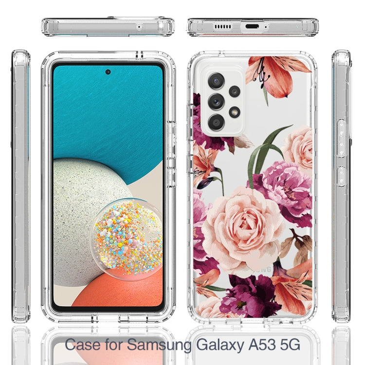 For Samsung Galaxy A53 Transparent Painted Phone Case