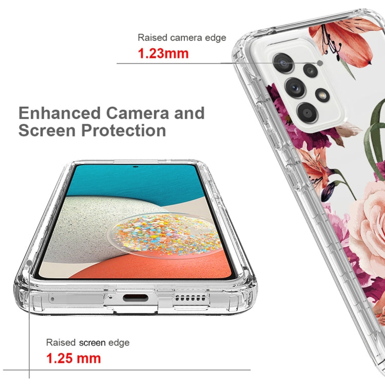 For Samsung Galaxy A53 Transparent Painted Phone Case