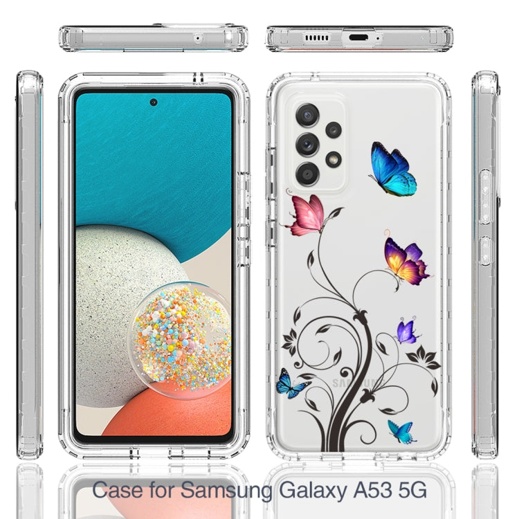For Samsung Galaxy A53 Transparent Painted Phone Case