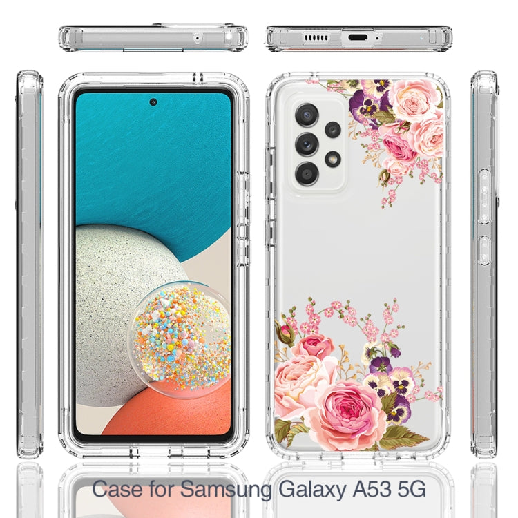 For Samsung Galaxy A53 Transparent Painted Phone Case