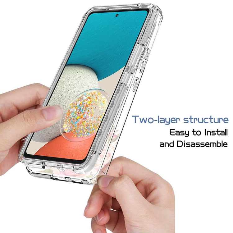 For Samsung Galaxy A53 Transparent Painted Phone Case