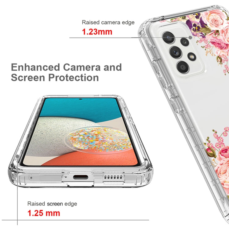 For Samsung Galaxy A53 Transparent Painted Phone Case