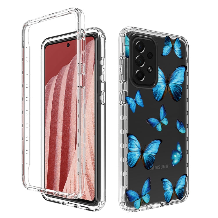 For Samsung Galaxy A73 Transparent Painted Phone Case
