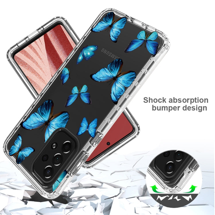 For Samsung Galaxy A73 Transparent Painted Phone Case