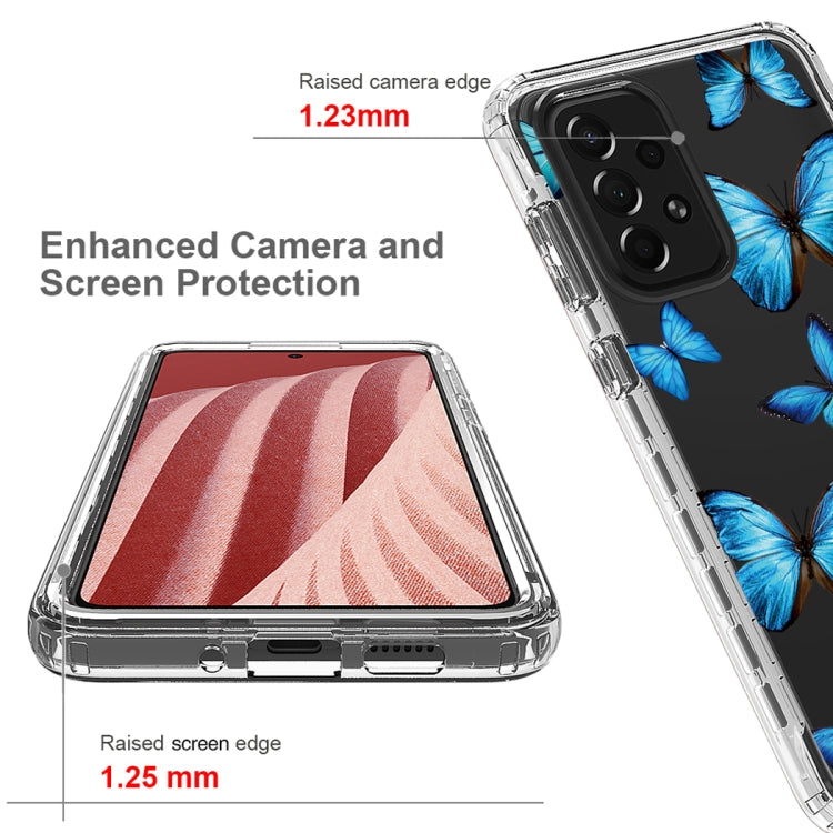 For Samsung Galaxy A73 Transparent Painted Phone Case