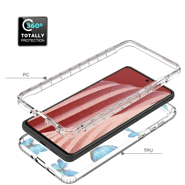 For Samsung Galaxy A73 Transparent Painted Phone Case