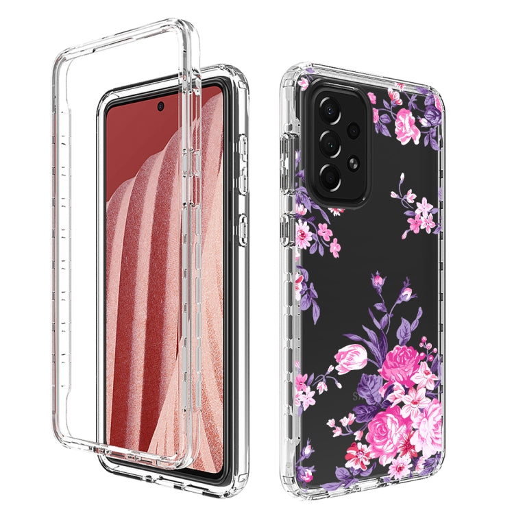For Samsung Galaxy A73 Transparent Painted Phone Case