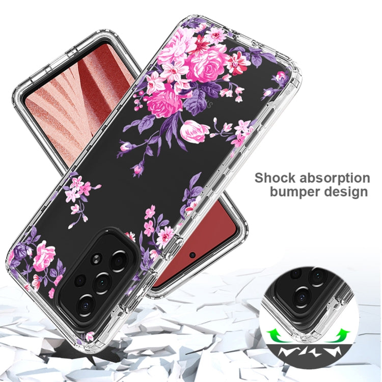 For Samsung Galaxy A73 Transparent Painted Phone Case