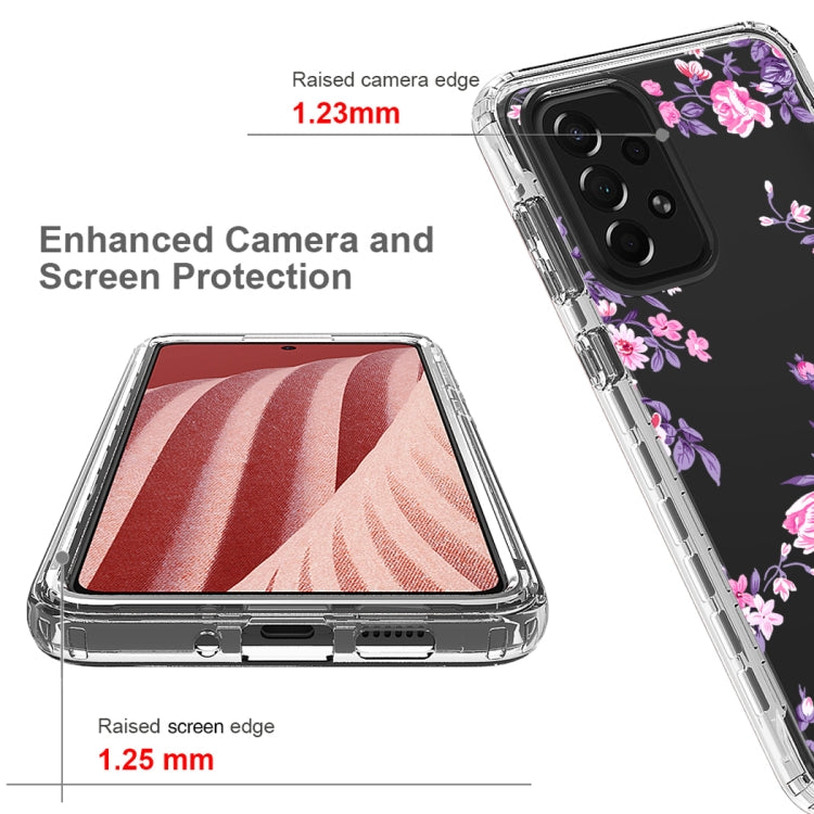 For Samsung Galaxy A73 Transparent Painted Phone Case