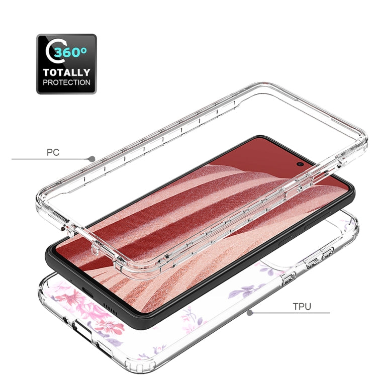 For Samsung Galaxy A73 Transparent Painted Phone Case