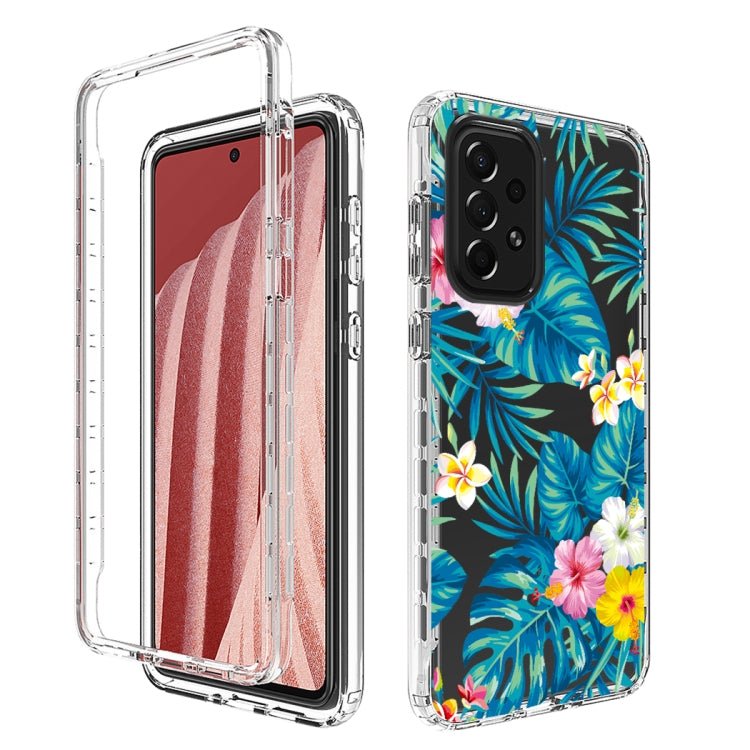 For Samsung Galaxy A73 Transparent Painted Phone Case