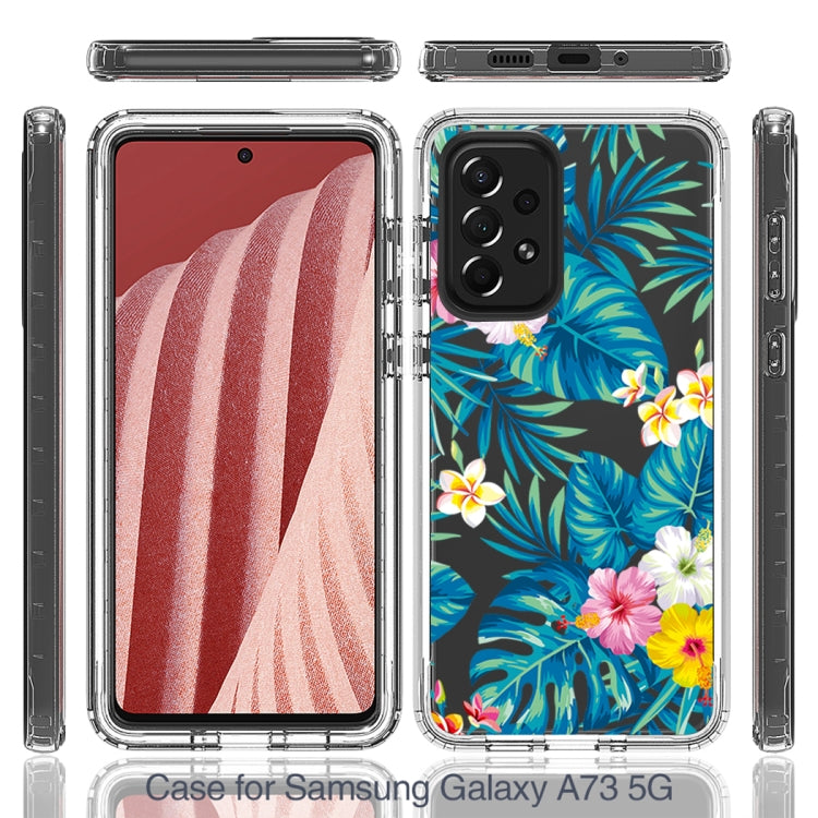 For Samsung Galaxy A73 Transparent Painted Phone Case