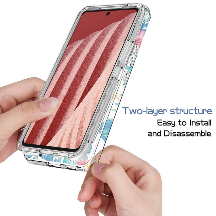 For Samsung Galaxy A73 Transparent Painted Phone Case