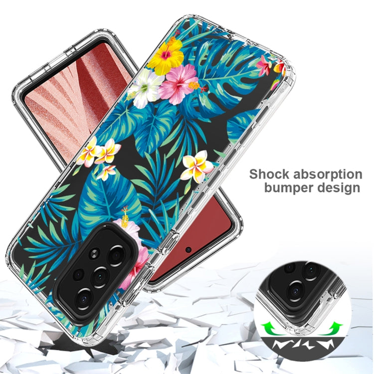For Samsung Galaxy A73 Transparent Painted Phone Case