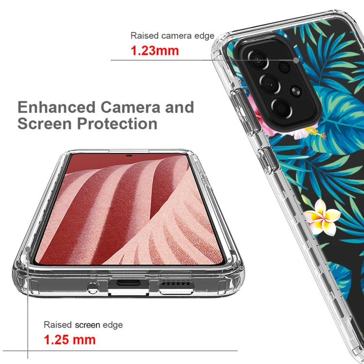 For Samsung Galaxy A73 Transparent Painted Phone Case