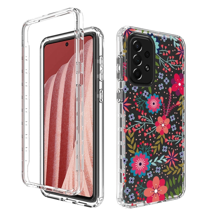 For Samsung Galaxy A73 Transparent Painted Phone Case