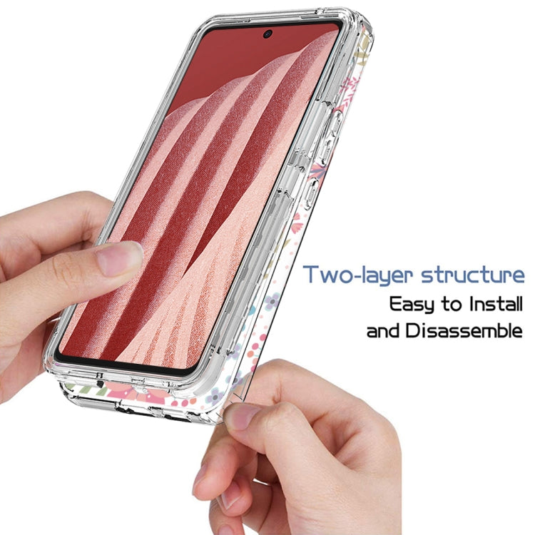 For Samsung Galaxy A73 Transparent Painted Phone Case