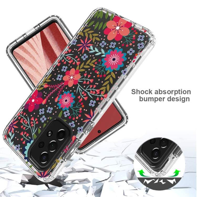 For Samsung Galaxy A73 Transparent Painted Phone Case