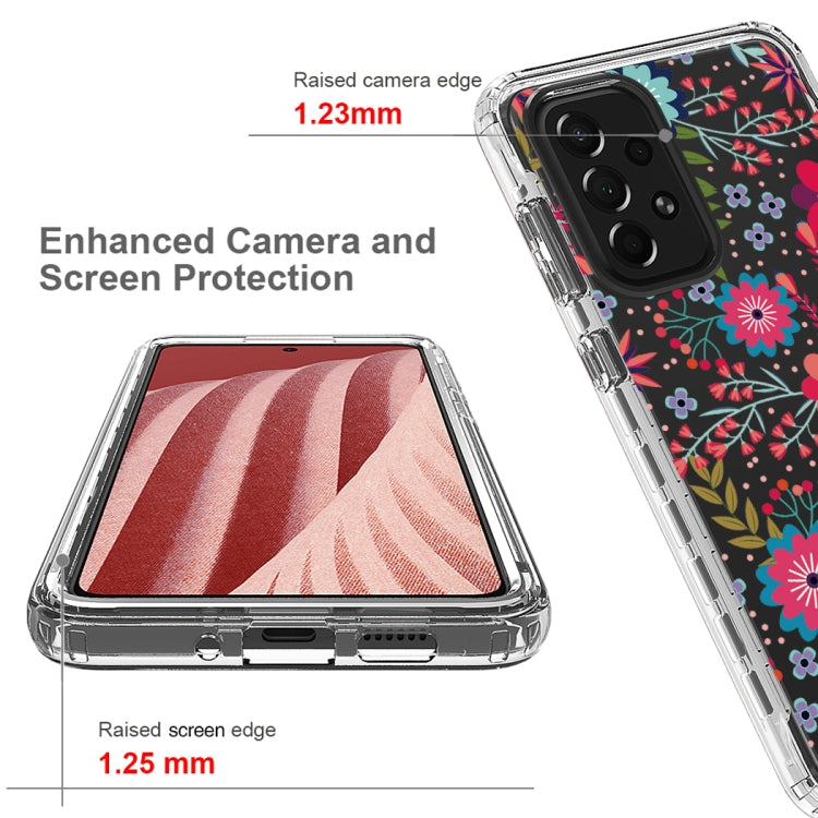 For Samsung Galaxy A73 Transparent Painted Phone Case