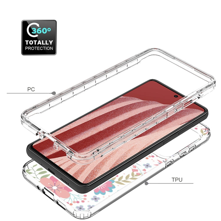 For Samsung Galaxy A73 Transparent Painted Phone Case