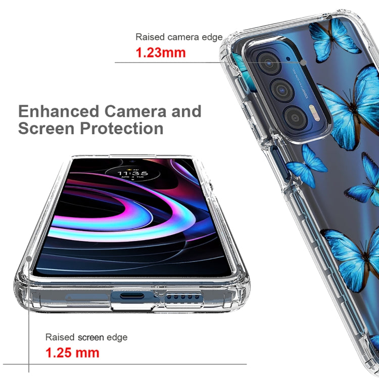 For Motorola Edge 2021 Transparent Painted Phone Case
