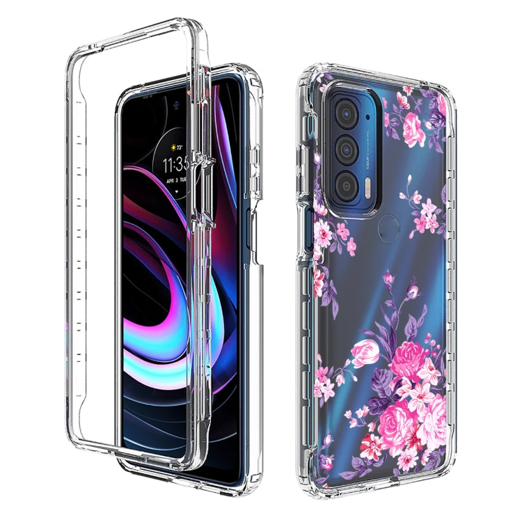For Motorola Edge 2021 Transparent Painted Phone Case